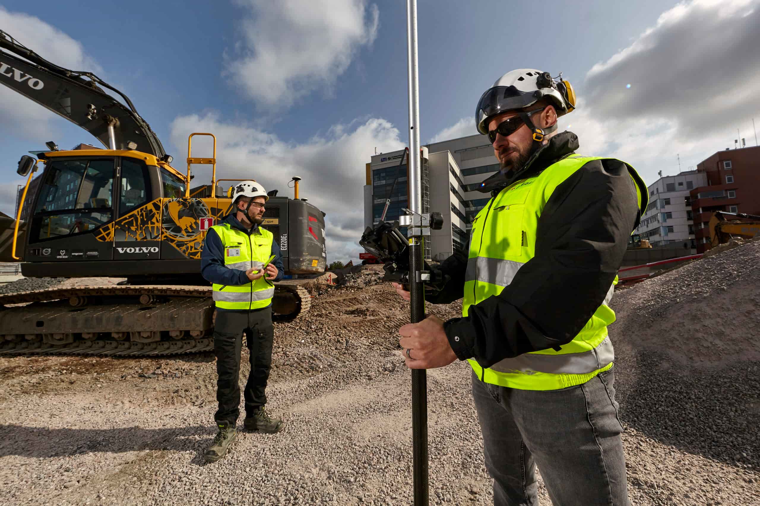 Infrastructure construction site