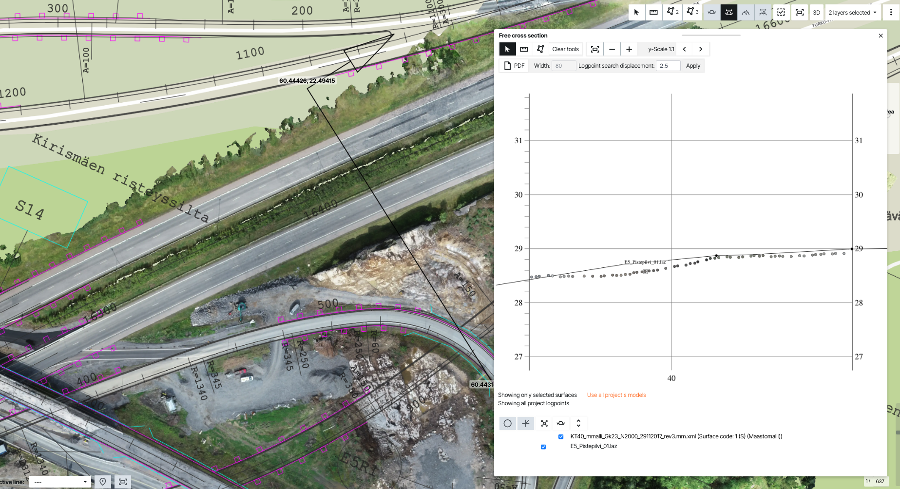 cross section infrakit improvements